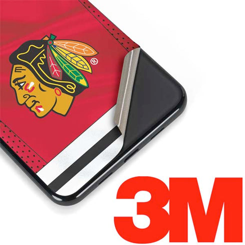 NHL Blackhawks Red Stripes Google Pixel 3a XL Skin